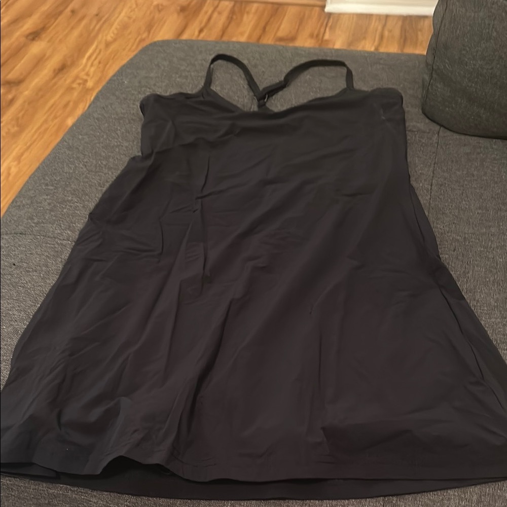 Racerback dry fit romper with shorts
